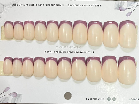 Creamy French PURPLE Tips