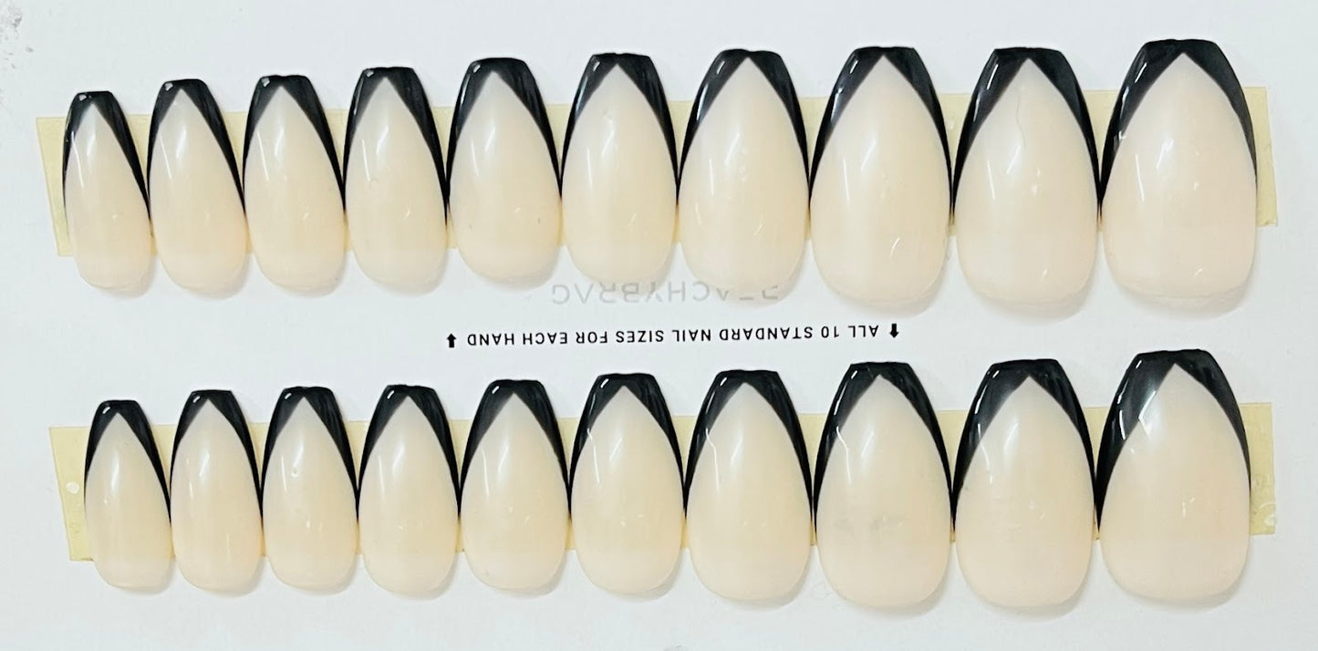 Creamy French BLACK Tips