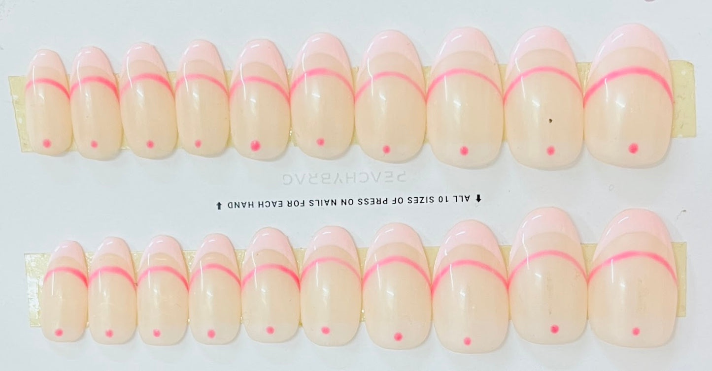 Matcha PINK French Tips