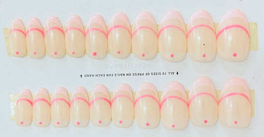Matcha PINK French Tips