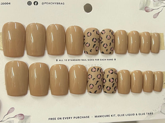 Desert Leopard 4Designer Nails