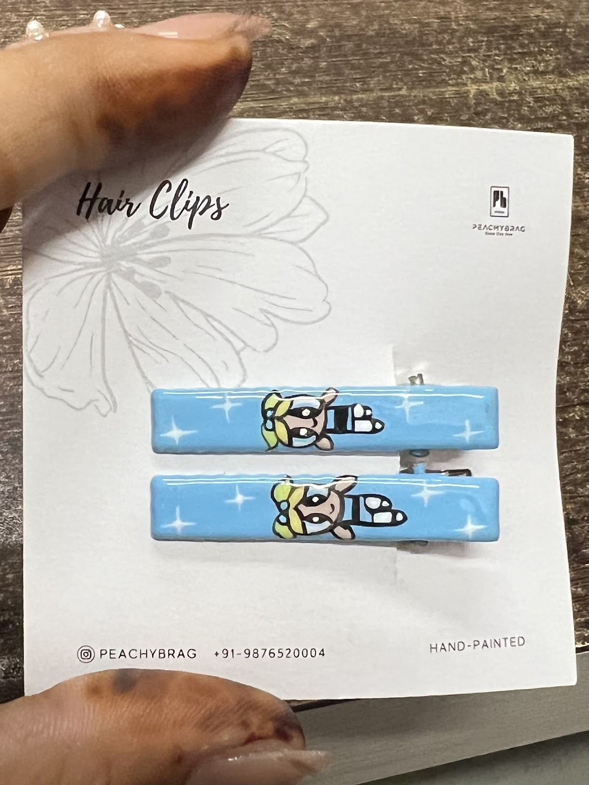 PwrPuff Girl (Bubbles) HairClip