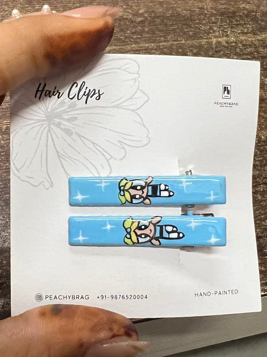 PwrPuff Girl (Bubbles) HairClip