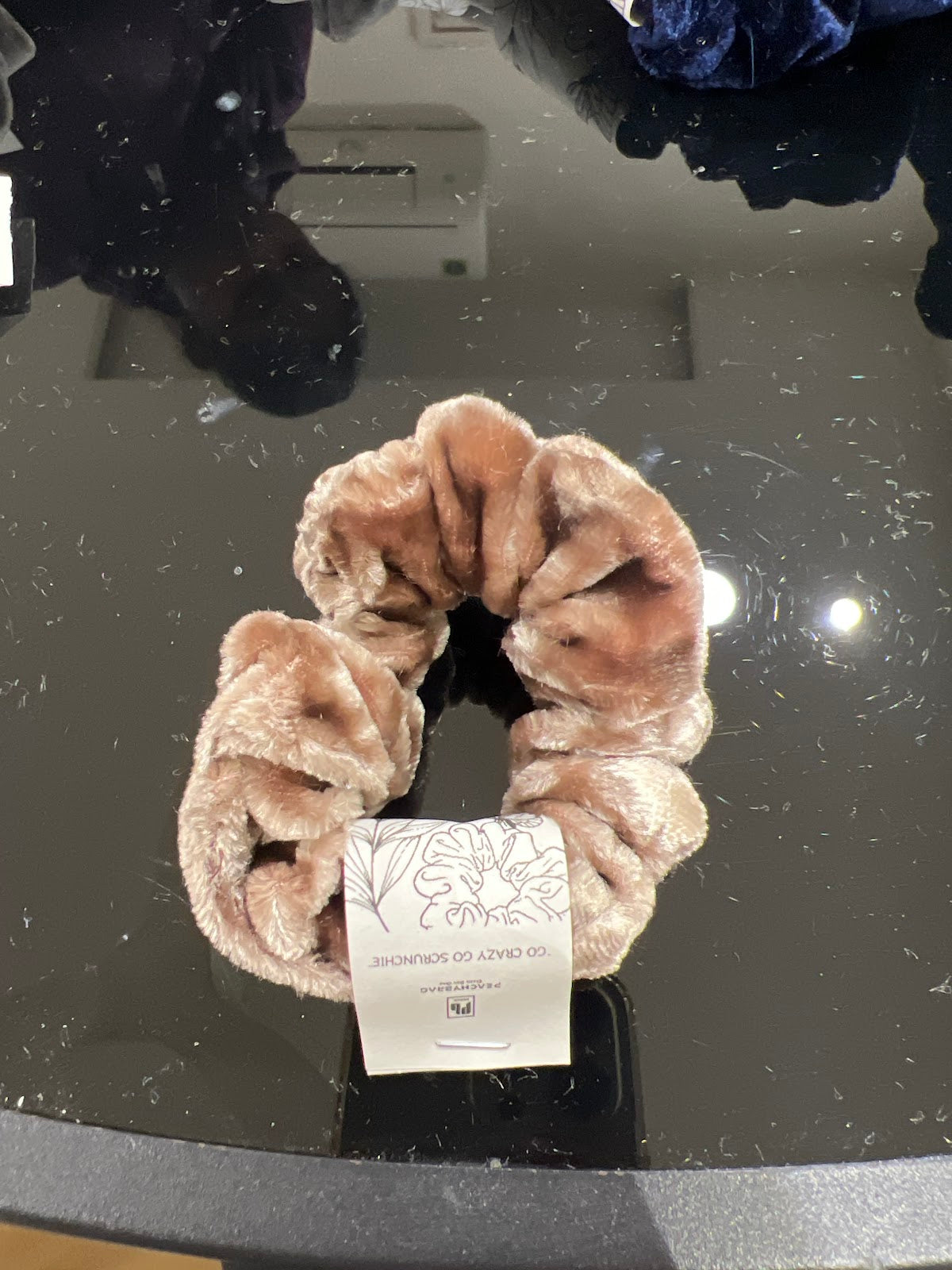 Cocoa Glaze Velvet Scrunchie