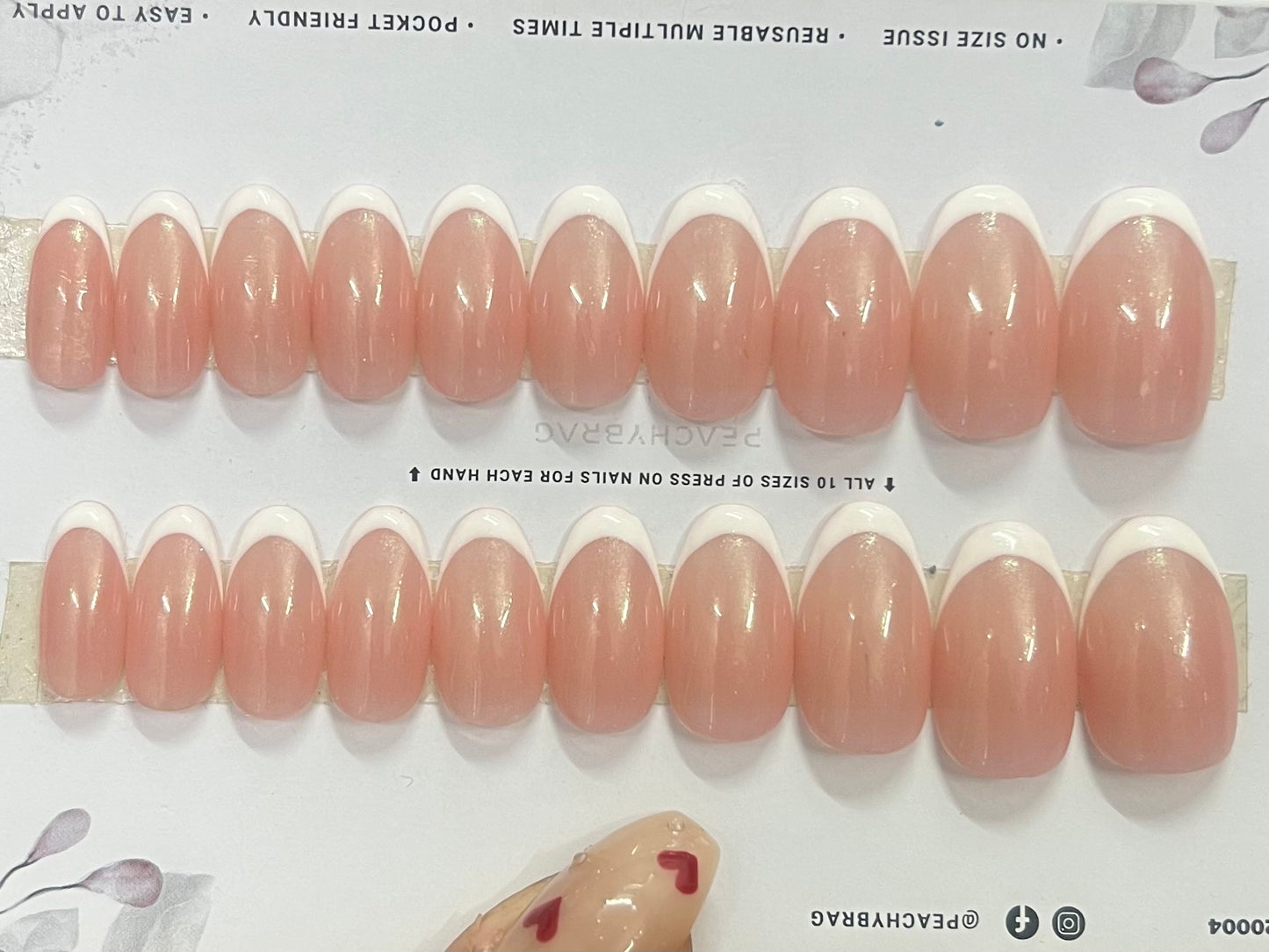 Rosy Chrome White French Tips