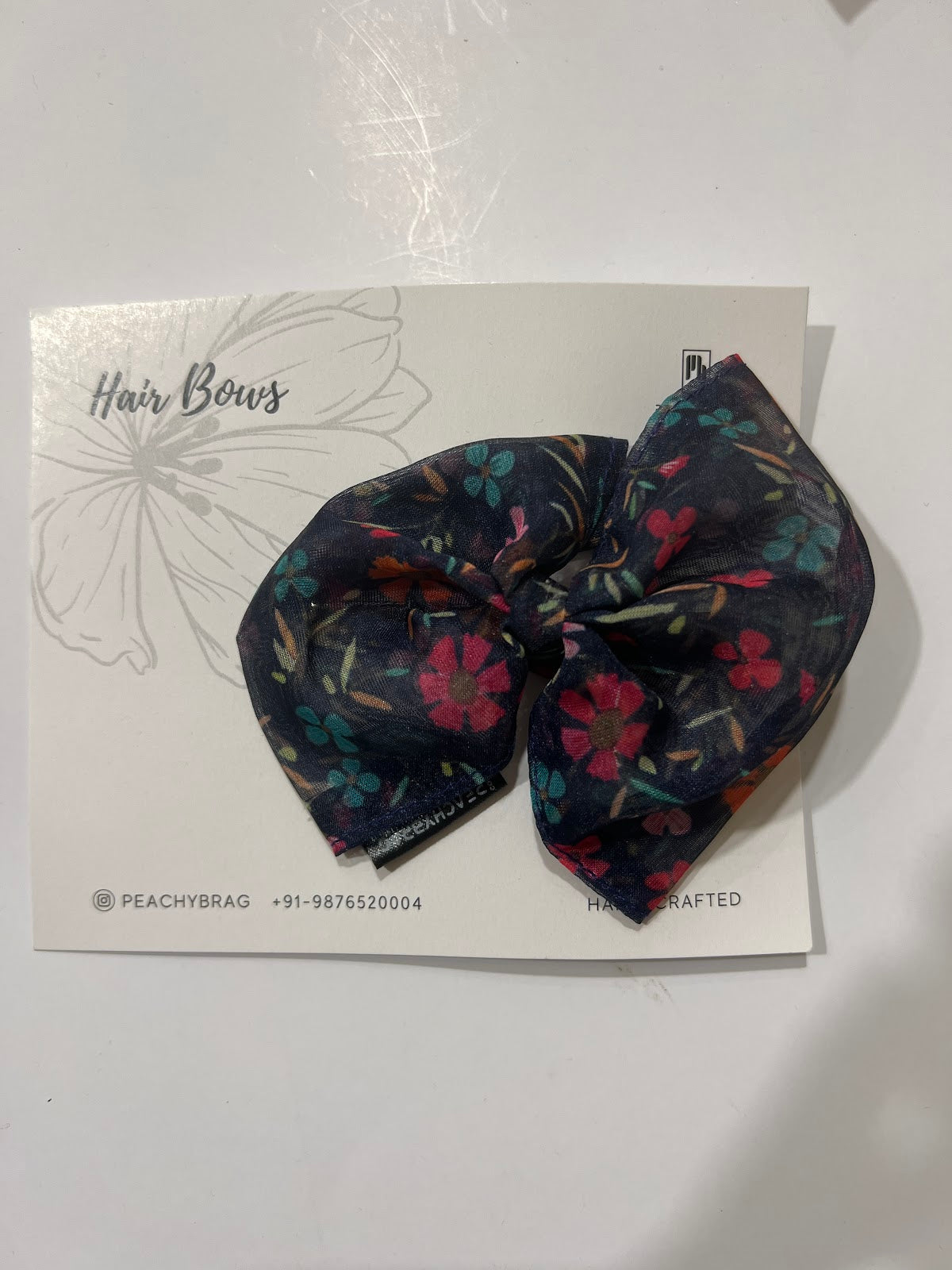 Blue Blossom Classic HairBow