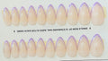 Glitter Line French PURPLE Tips
