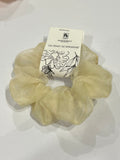 Cream Organza Scrunchie