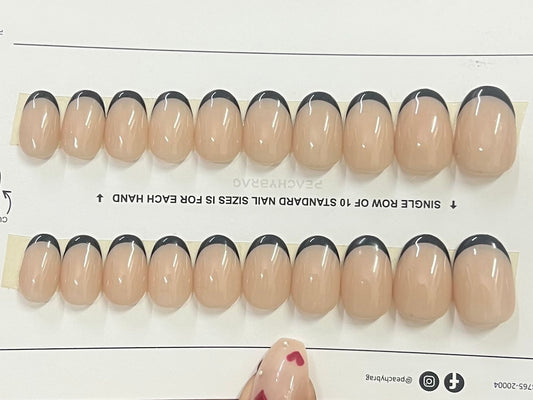 Classic Sleek French WHITE Tips