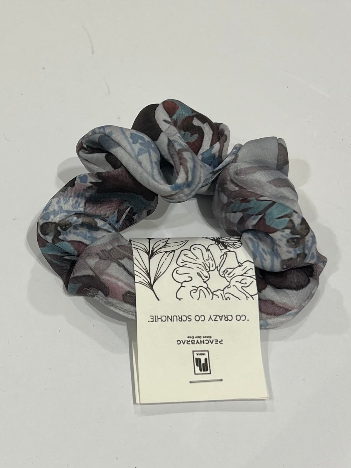 Foggy Petals Scrunchie
