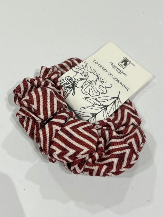 Red Zig Scrunchie