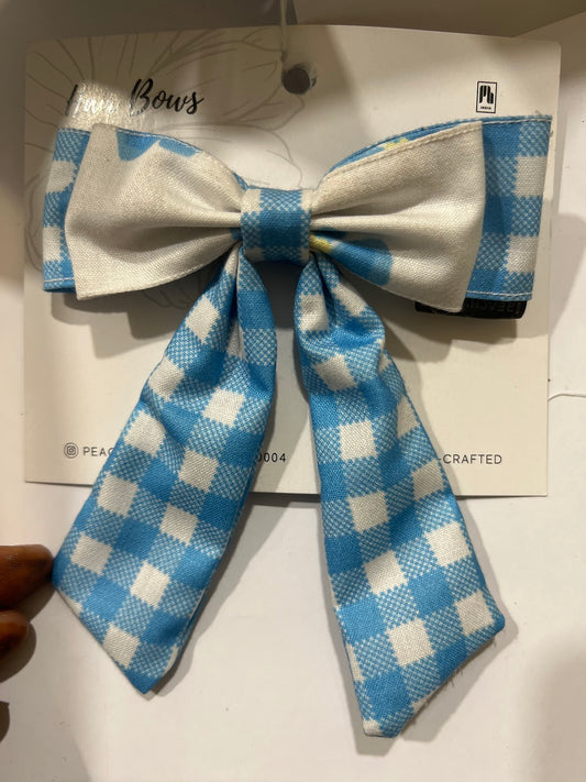 Blue Bloom Princess Dual HairBow