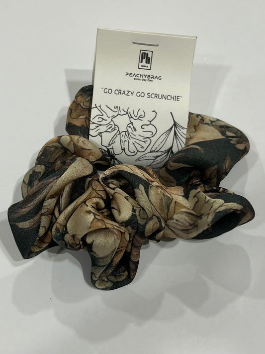 Olive Bloom Scrunchie