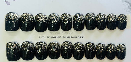 Sparkleland BLACK Press Ons