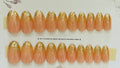 Gold Spark PEACH Nails