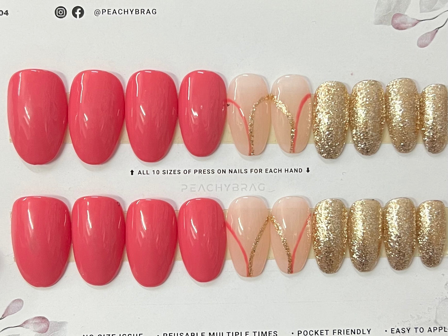 Coral Curve 4Designer Nails