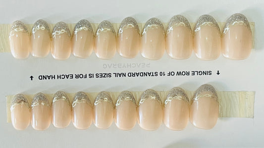 Diamond Lock French GREY Tips