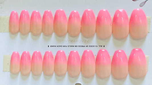 Barbie Blush Ombre Nails