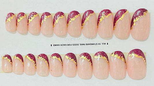 Foil Veil PURPLE Press Ons