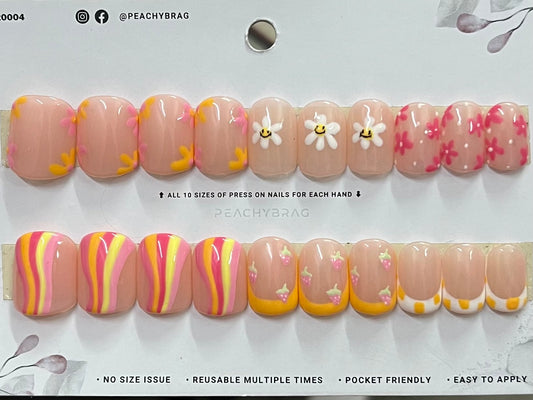 Beach Cocktail Gel Nails