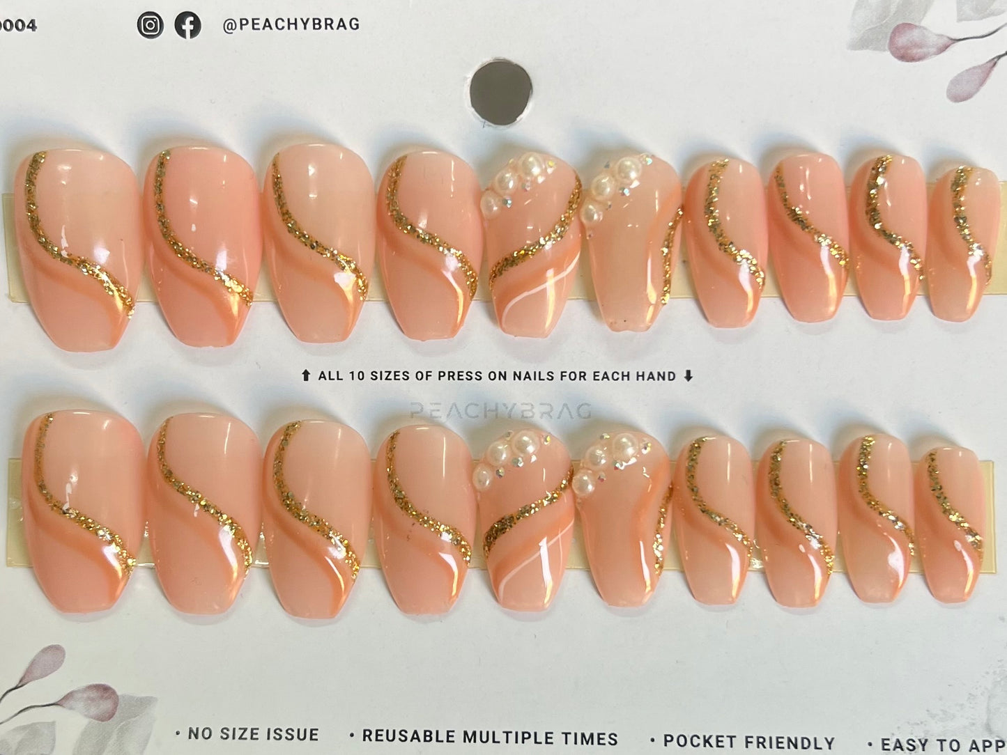 Pearl Veil Gel Press Ons