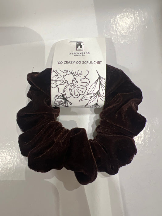 Dark Choco Velvet Scrunchie