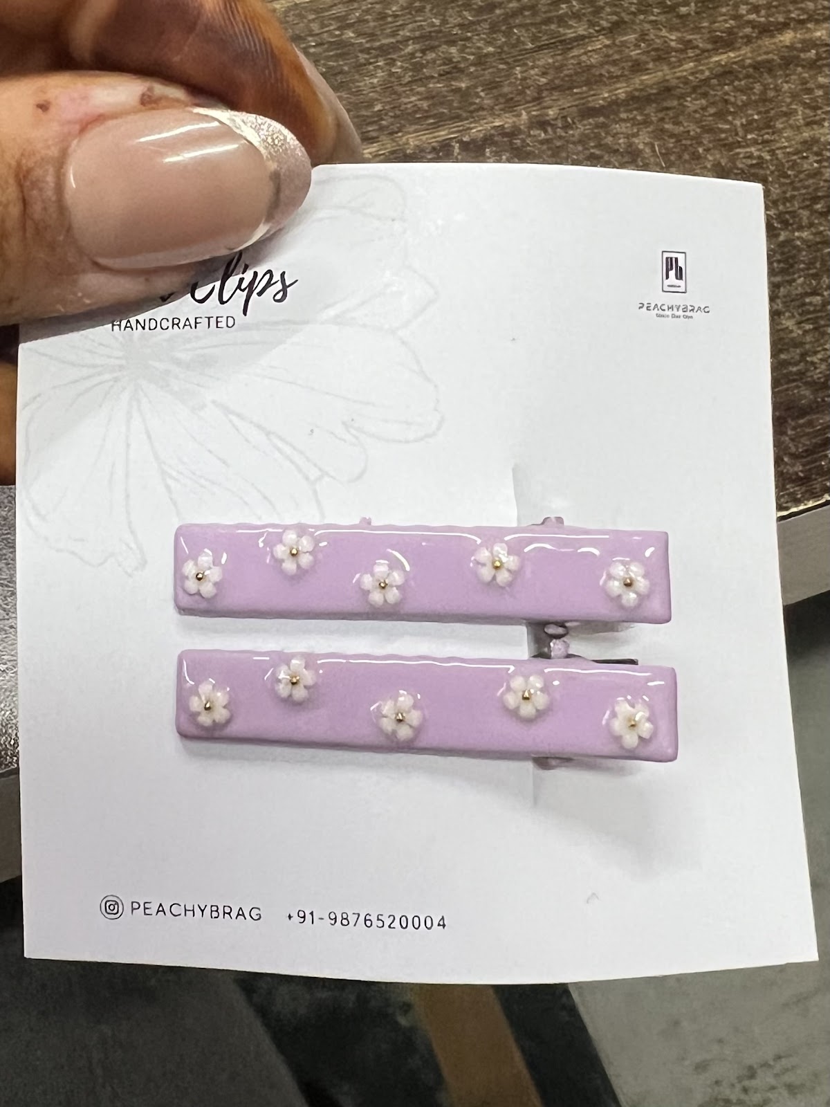 Flora (Purple) HairClip