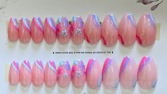 Unicorn Wave Press Ons
