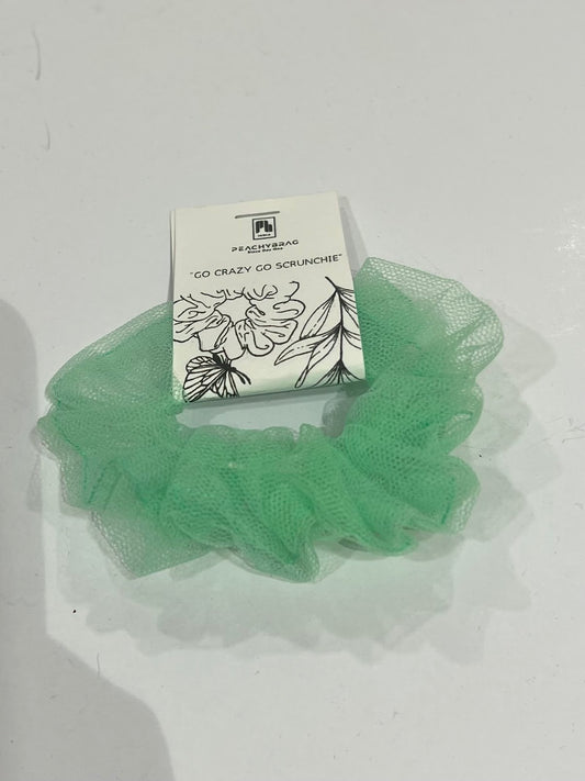 Green Net Scrunchie
