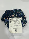 Blue Flora Scrunchie