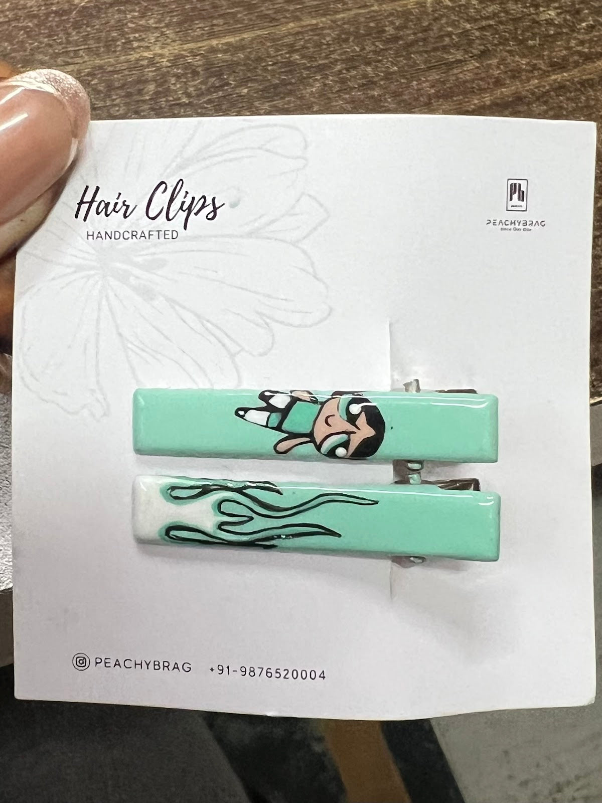 PwrPuff Girl (Buttercup) HairClip