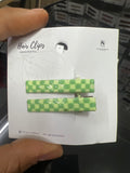 Matcha Grid HairClip
