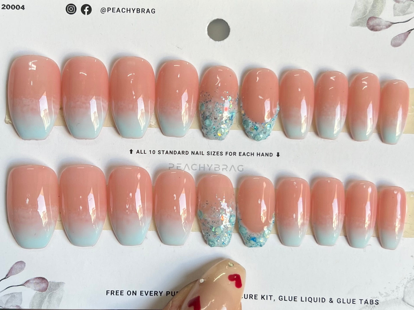 Mermaid Ombre Nails
