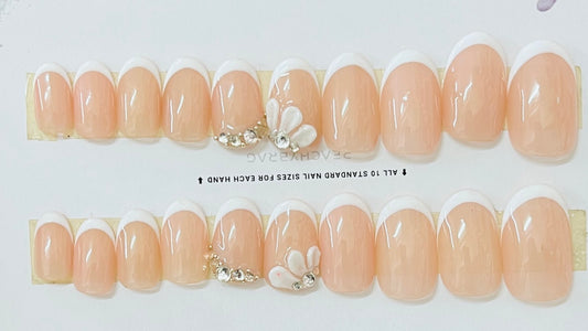 Petal Whisper French Tips