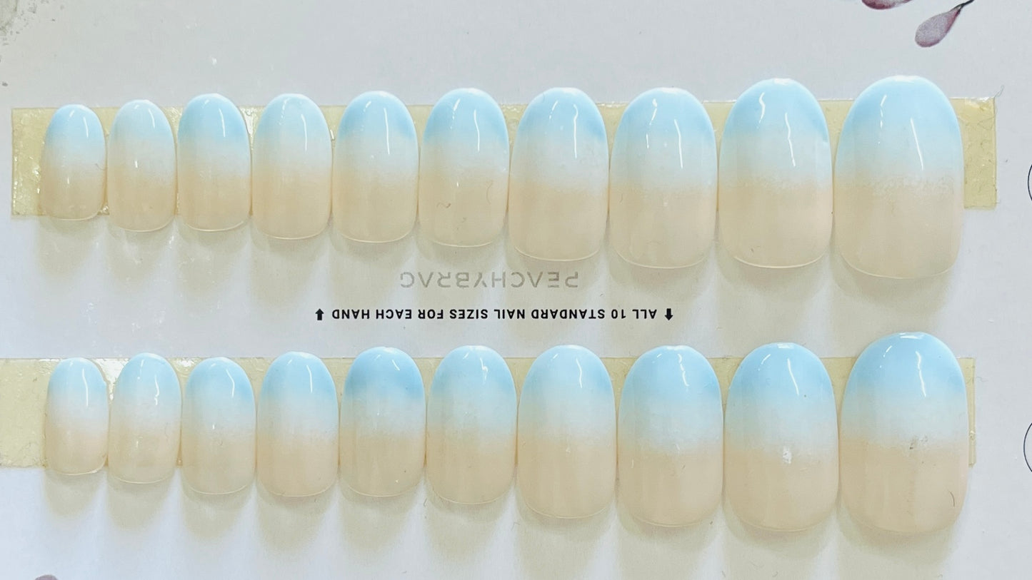Sea Breeze Ombre Nails