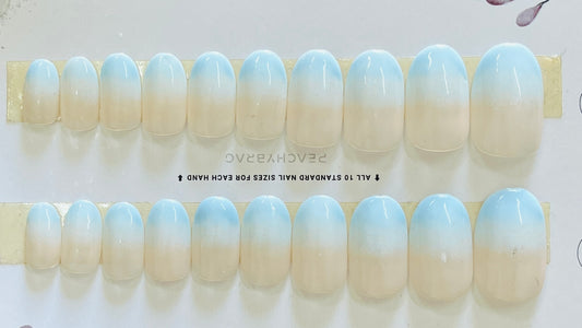 Sea Breeze Ombre Nails