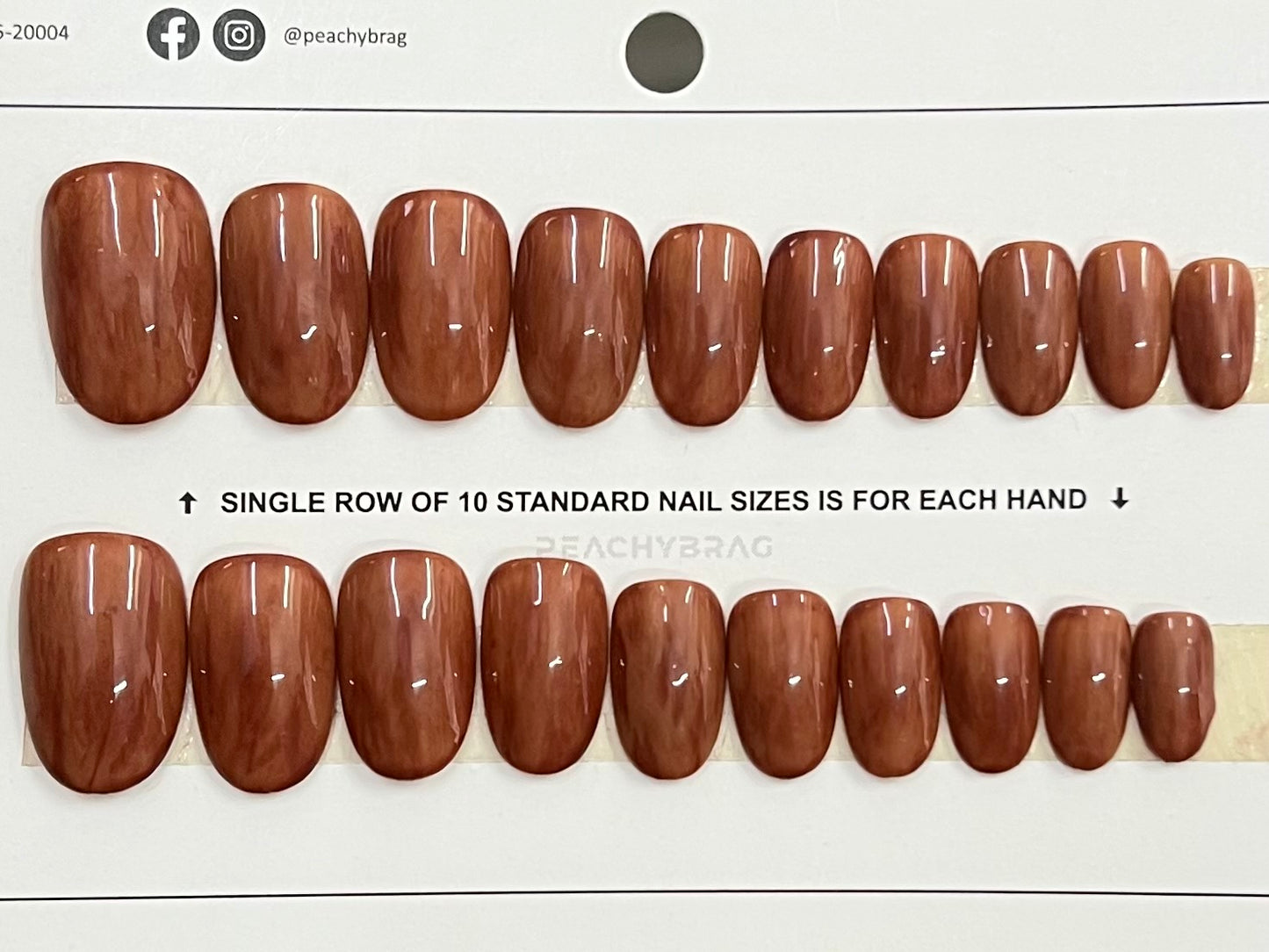 Cinnamon Touch Press On Nails