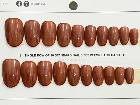 Cinnamon Touch Press On Nails