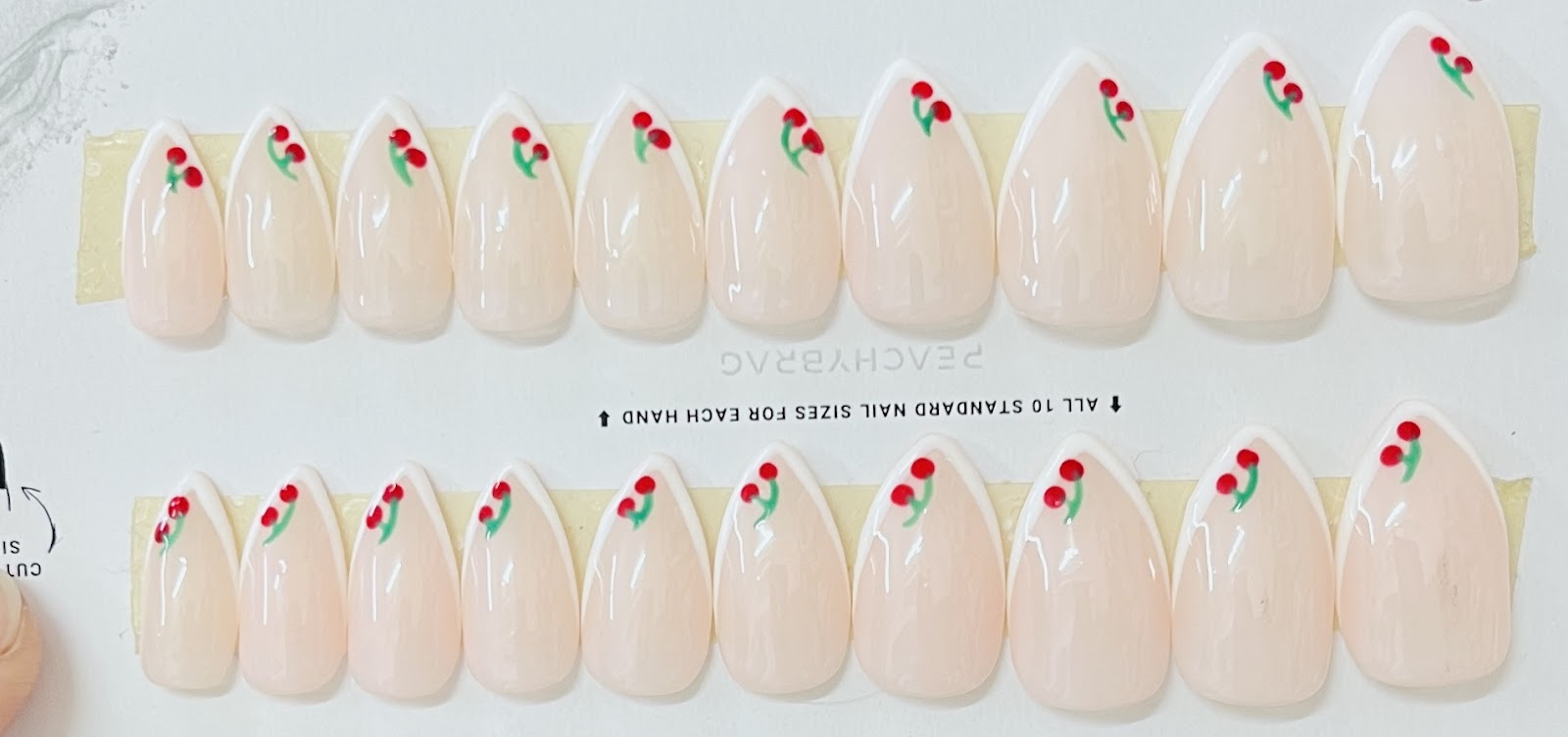 Cherry Bliss French Tips