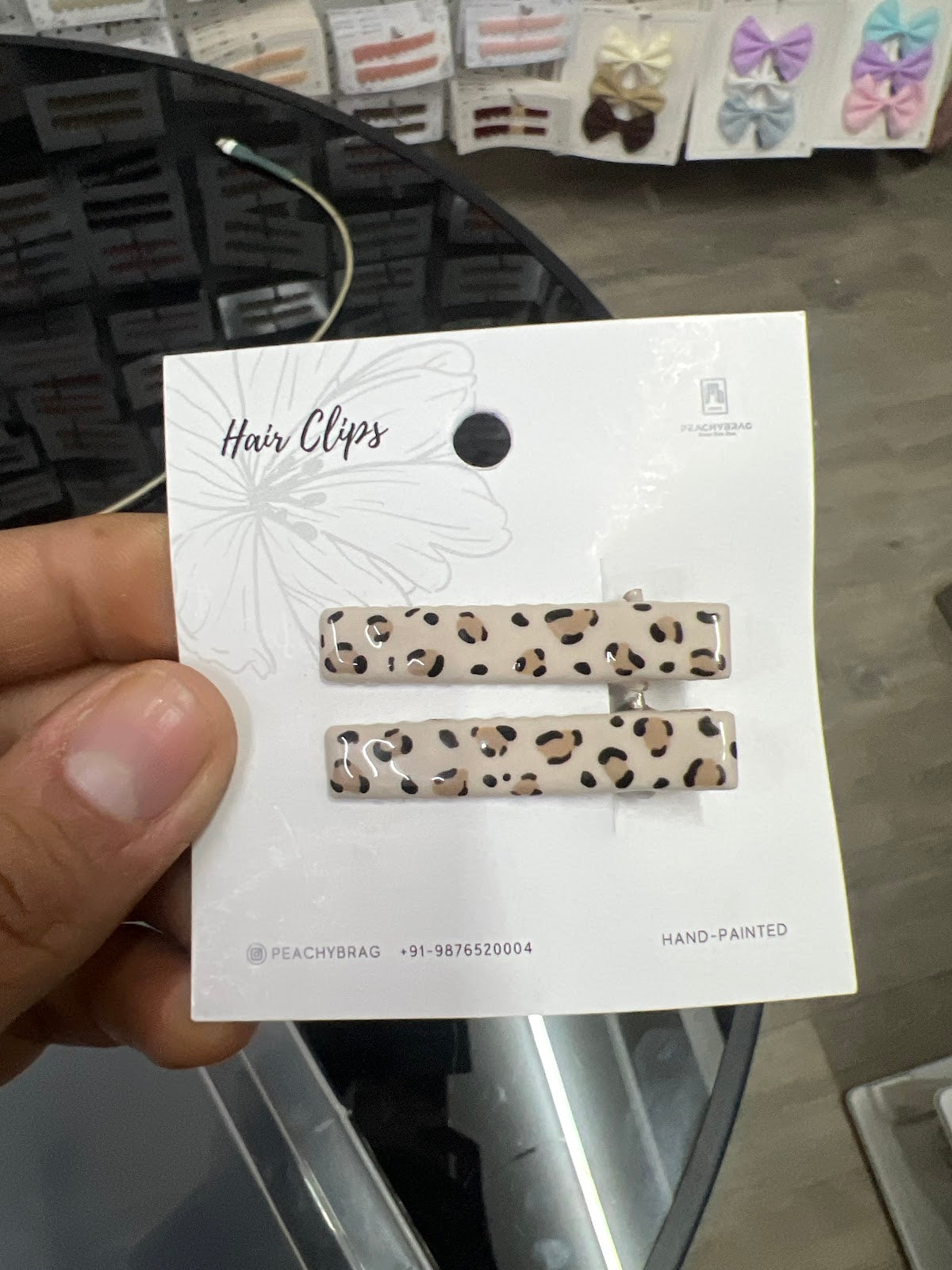 Desert Leopard HairClip
