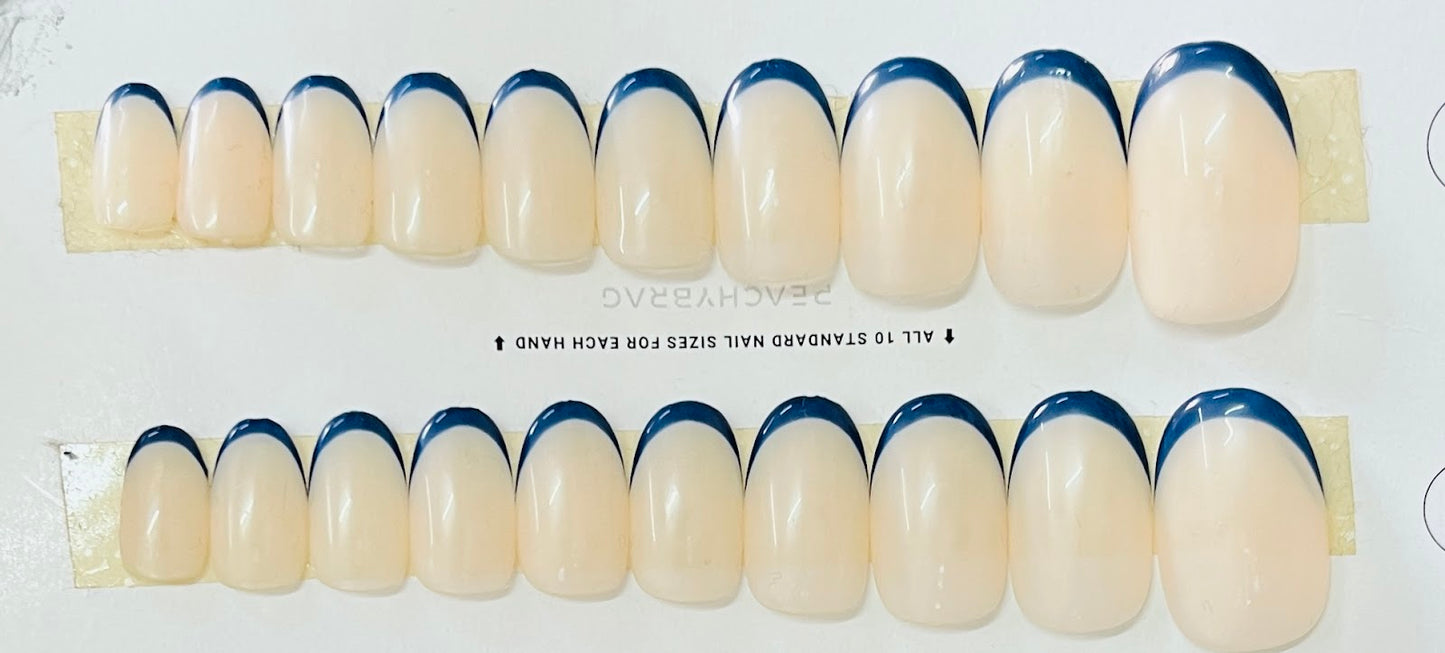 Creamy French BLUE Tips