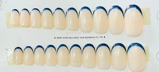 Creamy French BLUE Tips