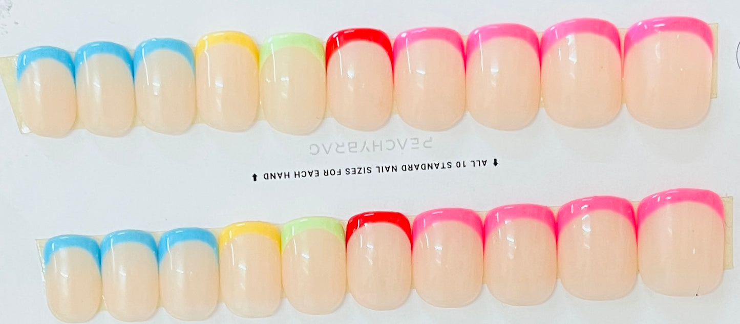 Colorful French Tips