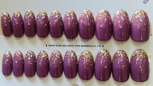 Sparkleland PURPLE Press Ons