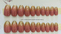 Gold Spark PINK Nails