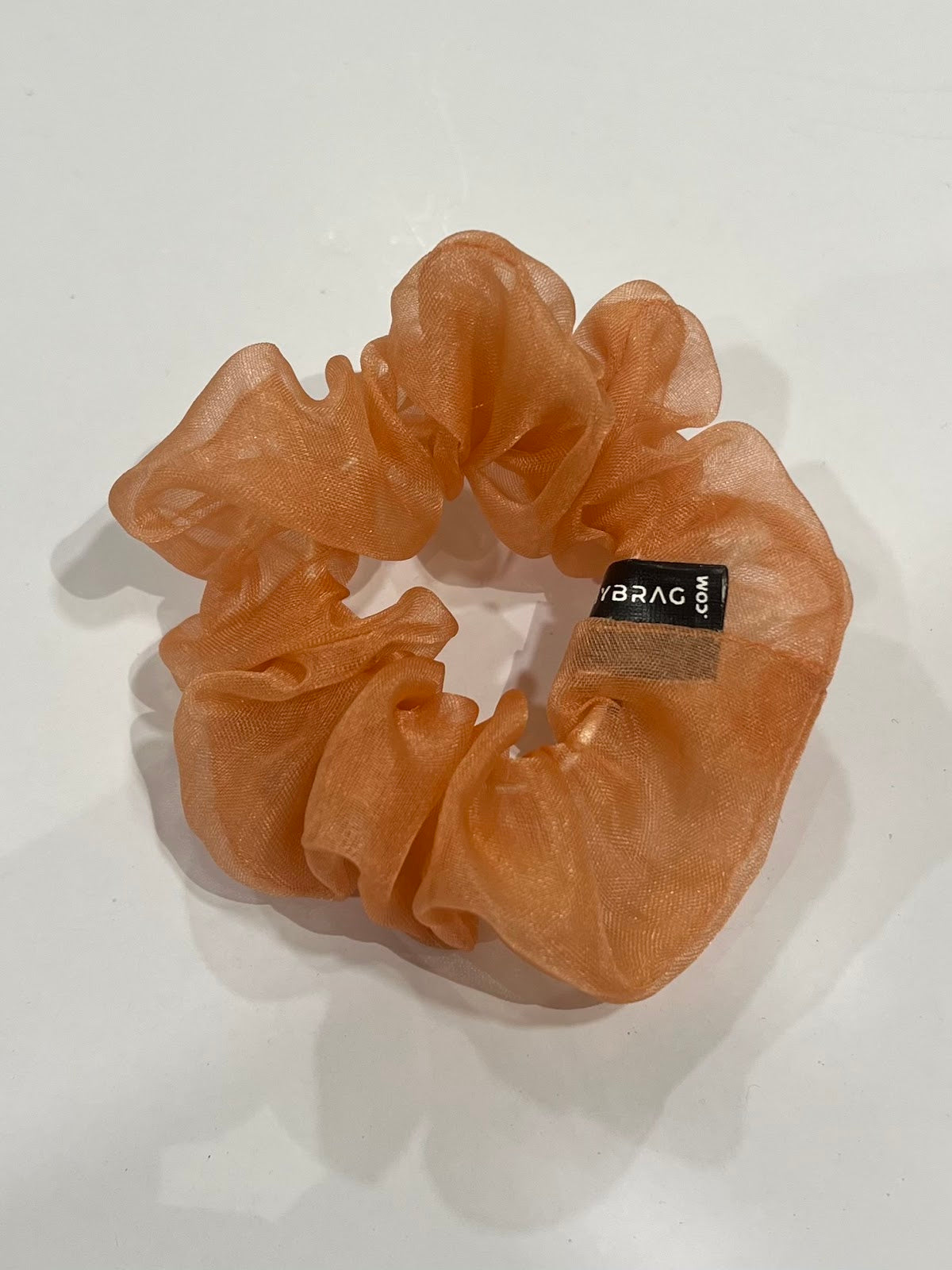 Orange Organza Scrunchie