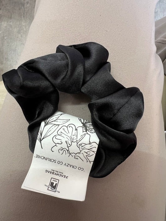 Black Satin Scrunchie