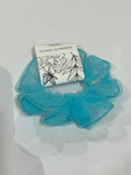 Blue Net Scrunchie