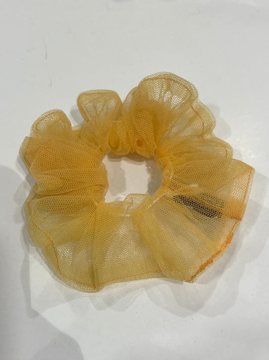 Yellow Net Scrunchie