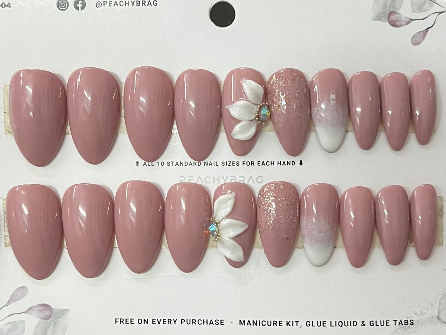 Flora Fab 4Designer Nails